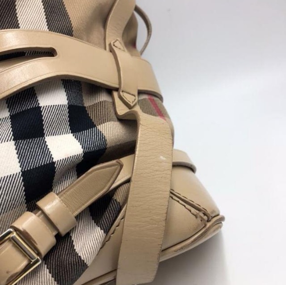 **SOLD**Burberry Haymarket Tote - Picture 4 of 8